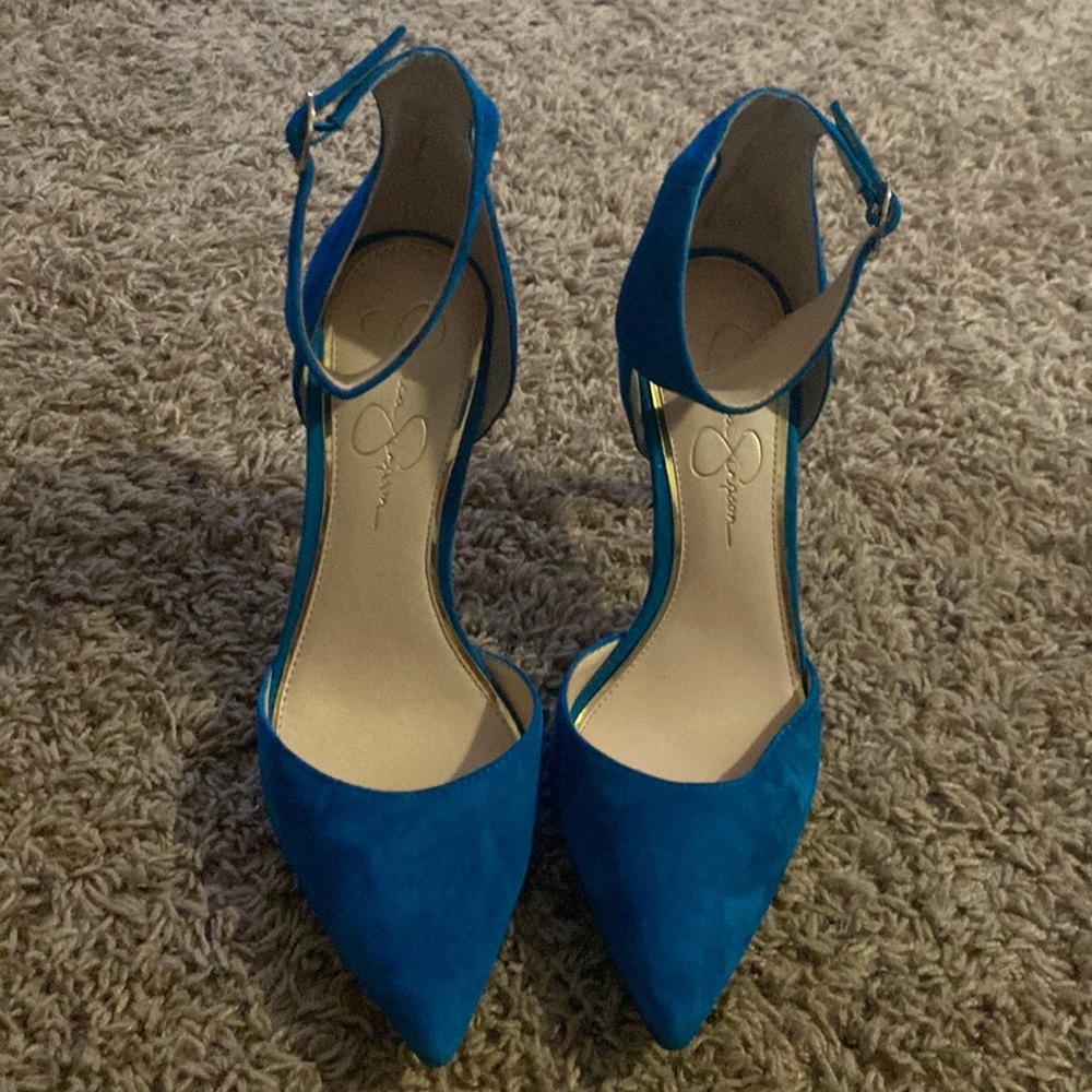 Jessica Simpson Blue Heels